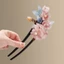WHX [Màu Trung Quốc Tianxiang] Kẹp tóc phong cách Trung Quốc mới Kẹp tóc hoa mẫu đơn Kẹp tóc hình chữ U Phụ kiện trang phục sườn xám hàng ngày Kẹp tóc
