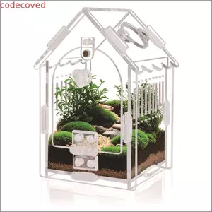 Vỏ nhện nhảy COCODECOVED, Tarantula Terrarium khai trương phía trước di động, Lỗ thông gió trong suốt có thể tháo rời được lắp sẵn cho thú cưng nhỏ