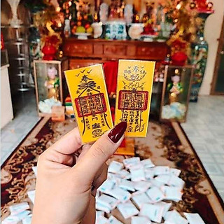 Combo Phù Vàng Khai Vận Tụ Tài Ép Plastic Siêu Bền Đẹp