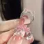 PNPIA- Thiết Kế Thời Trang Công Chúa Hồng Pha Lê Nơ Zircon Nhẫn Nữ Tinh Tế Ngọt Ngào Cô Gái Nhẫn Sinh Nhật Trang Sức Quà Tặng Phụ Kiện
