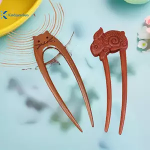 Kudosation Gỗ Tóc Sti Hình Chữ U Nĩa Tóc Mèo Bướm Phong Cách Trung Hoa Thời Trang Kẹp Tóc Mũ Bé Gái Phụ Kiện Tóc Đẹp