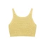 ✿ Bé Gái Hàn Quốc Pointelle Đan Cami Top Cổ Chữ U Dây Đeo Rộng Không Tay Trẻ Em Xuân Thu Lớp Áo Vest