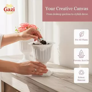Chậu trồng cây bằng nhựa Bắc Âu Bình bền tối giản Hộp đựng hoa để bàn để trồng cây xương rồng [VN]