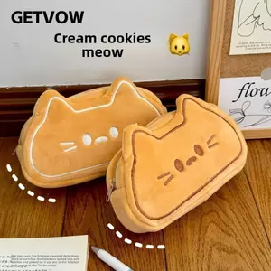 Túi Đựng Bút GETVOW, Bút Mèo Caramel Sang Trọng, Đồ Dùng Học Tập Dung Tích Lớn Văn Phòng Phẩm Tổ Chức Bút Chì Quà Tặng Sinh Nhật