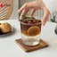 Cốc Cà Phê Uốn Cốc Latte Thủy Tinh Gia Đình Drinkware Nước ép Sữa Cốc Đơn Giản Trong Suốt Chai Nước Thủy Tinh Cốc Cà Phê VN