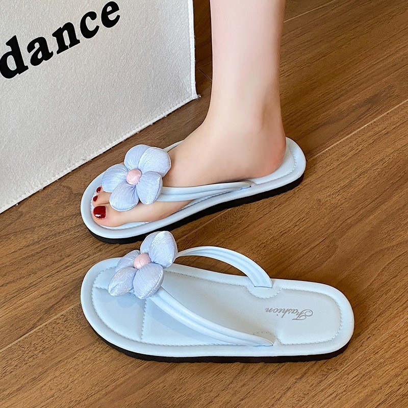 Dép Xỏ Ngón Nữ Đế Xuồng Hoa Xinh HOMIE, Dép Đi Biển, Đi Trong Nhà, Phối Đồ Hè Cực Đẹp