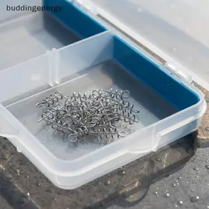 {BUDDI} Đầu nối mồi mềm Spring Lo Pin với móc quay chống cháy nổ Thiết kế chống rỉ sét để câu cá mềm ở hồ và sông nước ngọt {buddingenergy}