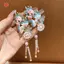 MJnmc Phong Cách Trung Hoa Men Bướm sel Kẹp Tóc Nữ Hanfu Phong Cách Cổ Xưa Kẹp Bên Phụ Kiện Tóc Mới