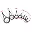 JRP 8 Chiếc 8 Kích Thước Cần Câu Hướng Dẫn Đầu Vòng Tròn Cực Bộ Sửa ChữaFishing JRP