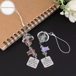 Hodou Trong Suốt Móc Khóa Cá Vàng Dễ Thương Chuông Gió Mặt Dây Chuyền Móc Khóa Điện Thoại Dây Kawaii Túi Phụ Kiện Trang Trí Trang Trí Nhà VN
