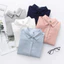 Áo Sơ Mi Nữ Vải Lanh Cotton Màu Trơn Nữ Cổ Áo Trơn Sinh Viên Nhật Bản Áo Sơ Mi Hàng Đầu