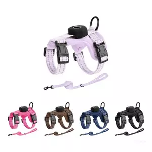 Áo Vest mèo hàng đầu có giá đỡ thiết bị theo dõi Huấn luyện chó Dây đai có thể điều chỉnh