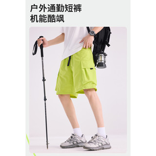 Quần short thể thao nam, nylon, túi lớn, băng lụa