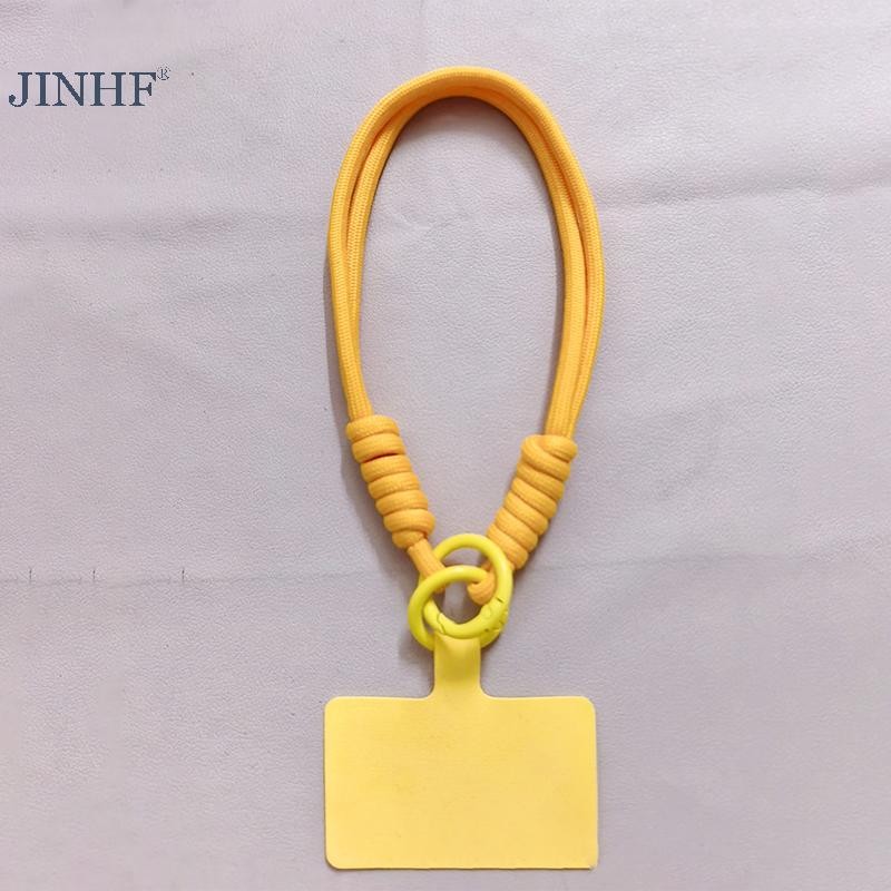 JINHF 1 Túi Dây Xích Điện Thoại Di Động Dây Chuyền Di Động Dễ Dàng Mang Theo Dây Đeo Tay Cao Cấp Màu Trơn Ngắn Móc Khóa HOT