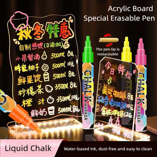 Bút đánh dấu phấn dạng lỏng có thể xóa được - Nhiều màu cho bảng trắng Cửa sổ kính nghệ thuật Tranh trẻ em