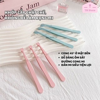 Nhíp Gắn Mi Dưới Chuyên Nghiệp BQI - Đầu Ngang, Giúp Nối Mi Dễ Dàng