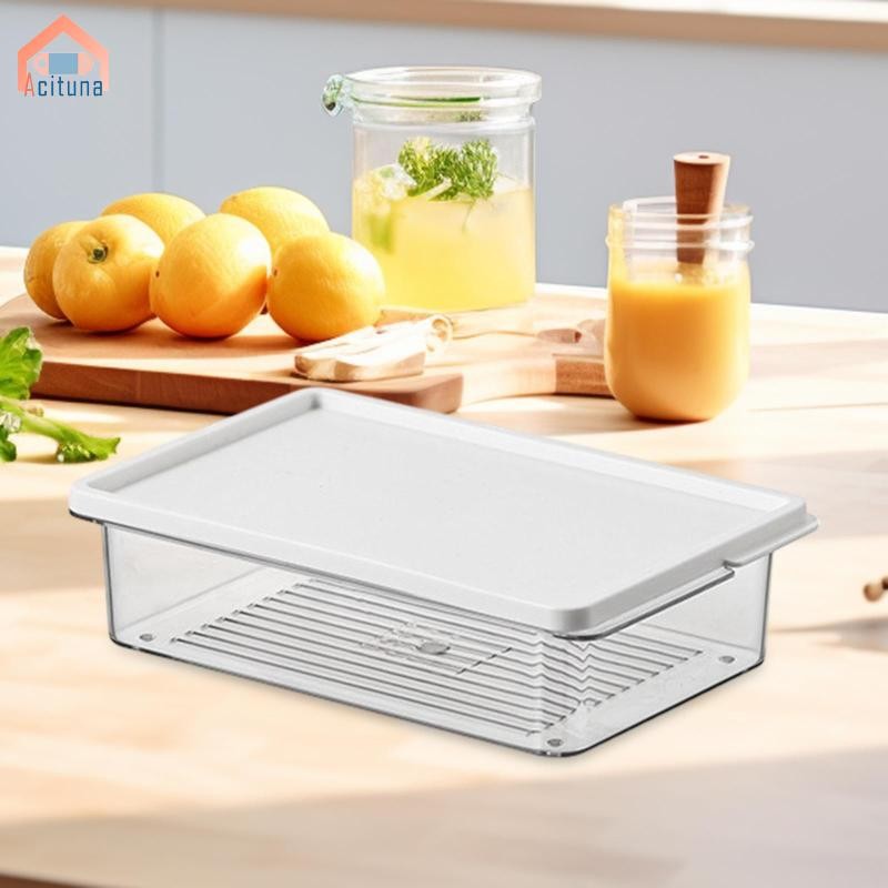 Hộp Đựng Thực Phẩm Cho Tủ Lạnh Có Nắp Trái Cây Có Thể Xếp Chồng Tủ Đông Di Động Hộp Đựng Rau Nhà Bếp Salad Hạt