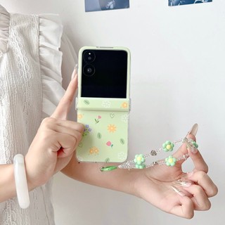 Ốp điện thoại gấp cho Motorola Razr 60 50 40 Ultra Graffiti toàn màn hình vòng tay hoa Vỏ điện thoại TPU cứng