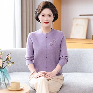 Áo len dệt kim dáng rộng xu hướng xuân thu dành cho nữ