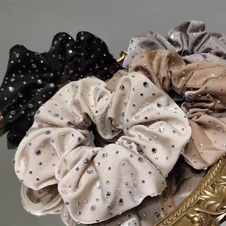 Cổ điển Scrunchy tóc Gypsophila nóng kim cương, dây buộc đầu thời trang cho kiểu tóc đuôi ngựa