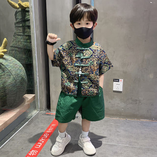 Trẻ Em Han Quần Áo Mùa Hè Trẻ Em Bé Một Tuổi Đầm Mới Phong Cách Trung Hoa Phong Cách Trung Hoa Cổ Trang Phục Đường Phù Hợp Với Trang Phục Mùa Hè Hiệu Suất Trang Phục 25.9.8