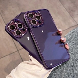 Ốp điện thoại lấp lánh ống kính kim loại cho iPhone 16 15 pro max 14 pro max 11 12 13 12promax 13promax 11 pro max 13 pro Ốp điện thoại trong suốt chống sốc sang trọng