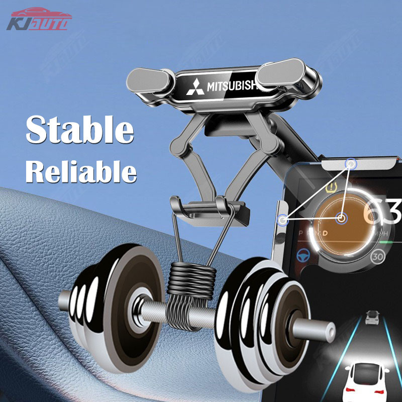 Giá đỡ điện thoại Mitsubishi chuyên dụng EV Giá đỡ điện thoại trên ô tô Giá đỡ bảng điều khiển màn hình lớn An toàn và ổn định cho Xpander Delica Pajero Sport L200 Fuso Eclipse Cross Attrage G4