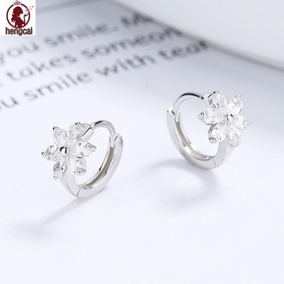 Bông Tai Hoa Zircon Mạ Vàng 18K - Phù Hợp Da Nhạy Cảm