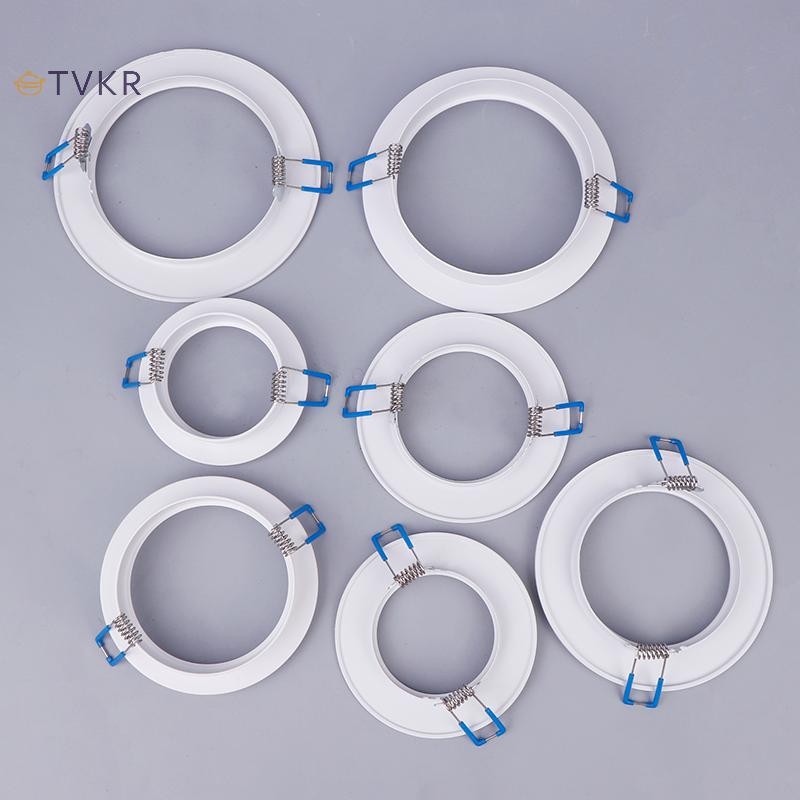 TVKR LED Downlight Spotlight Chân Đế Đèn Đứng Bộ Điều Hợp Đèn Bóng Nhẫn Lỗ Phóng To Khung Ngoài Trắng Cắt Ra Vòng Tròn Phương Tiện OIK