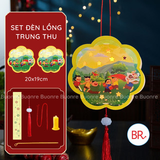 [Trung Thu 2025] Đèn Lồng Hình Ngôi Sao, Hình Hoa Cho Bé Vui Trung Thu - Đồ Chơi Cầm Tay, Phụ Kiện Decor Lớp Học ANGI