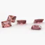 5A Rhodolite Màu Hình Chữ Nhật Cubic Zirconia 15 / 30 Chiếc 3x5mm ~ 8x10mm Rời CZ Đá Trang Sức DIY