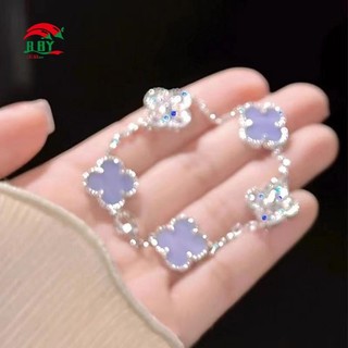 Trang sức Zircon hoa anh đào và cỏ bốn lá màu hồng - Thiết kế thời trang và sang trọng