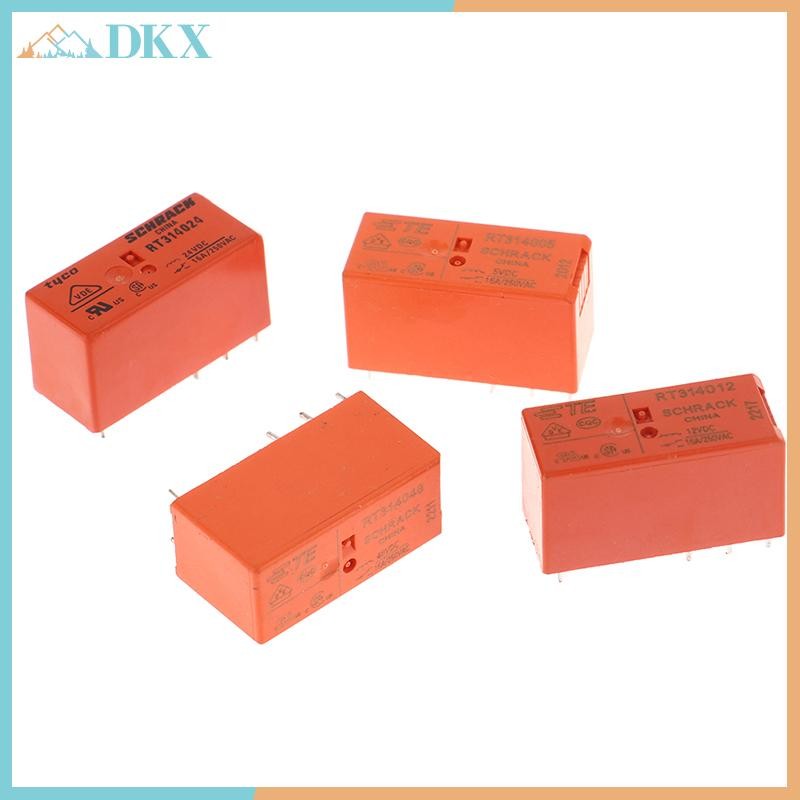 Rơle RT mới nguyên bản 100% DKX314005 RT314012 RT314024 Rơle nguồn 16A250VAC 8PIN 5V 12V 24V 48V.
