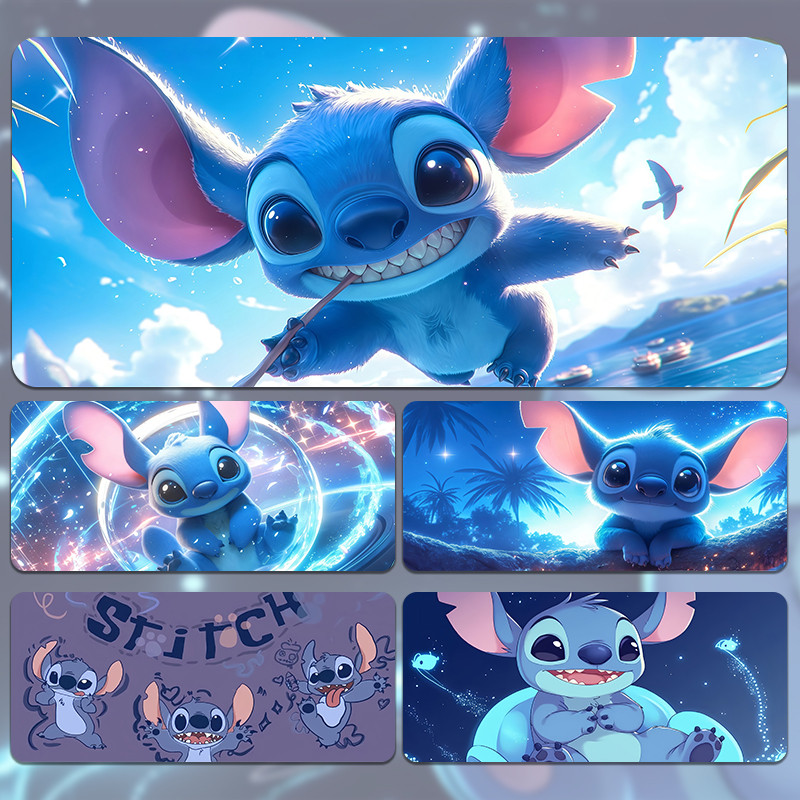Stitch Mouse Pad Lớn Anime Hoạt Hình Mousepad Dễ Thương Tùy Chỉnh Laptop Để Bàn Miếng Lót Máy Tính Chơi Game Bàn Phím Phụ Kiện