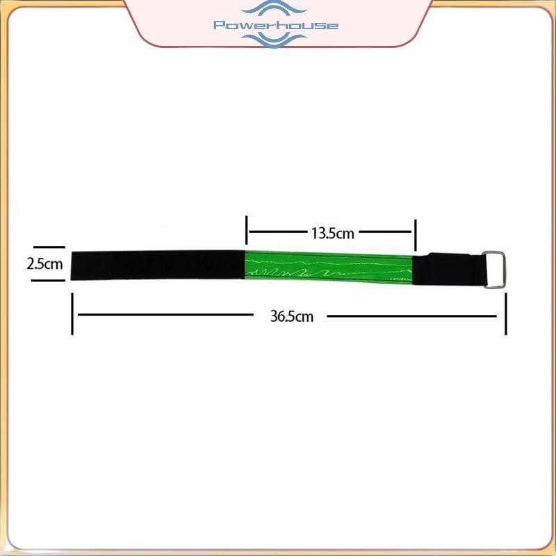 Dây đeo tay dạ quang với đèn LED phản quang, dùng cho cổ vũ và cảnh báo an toàn, sạc bằng USB.