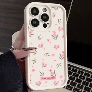 Ốp điện thoại Hoa Tươi Màu Hồng Hợp Thời Trang Cho iPhone 11 13 17 12 16 15 14 Pro Max X XS XR 7 8 6 Plus 17 AIR SE2020 16E Nhãn Dễ Thương Mắt Thiên Thần Bảo Vệ Mặt Sau Mềm