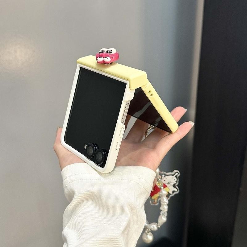 Ốp Điện Thoại Dã Ngoại Xiao Xin Xiao Hua Thỏ Thích Hợp Cho Samsung Galaxy ZFlip 7FE 7 6 5 5G Dây Gấp Vỏ Cứng PuraX N3Flip MixFlip 2 Vỏ Bảo Vệ