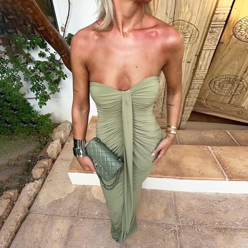 Cutenew Dây Đầm Nữ Cổ Điển Chắp Vá Ruy Băng Rud Gợi Cảm Thanh Lịch Sinh Nhật Skinny Co Giãn Clubwear Bodycon