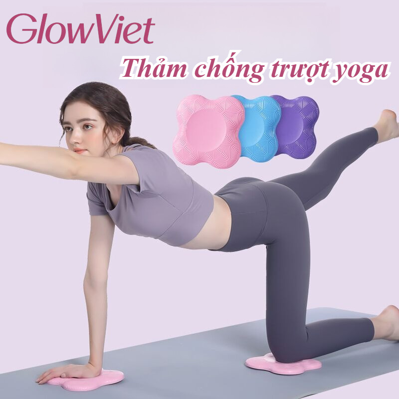 Đệm Tập Yoga Bảo Vệ Đầu Gối & Khuỷu Tay - Xốp Mềm Êm Ái, Chống Trượt, Hỗ Trợ Giảm Đau Khi Tập Luyện