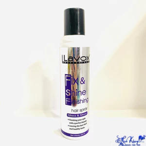 Xịt bóng tóc Dưỡng bóng siêu mượt lavox fix & shine finishing hair spray 320ml [ MK ]