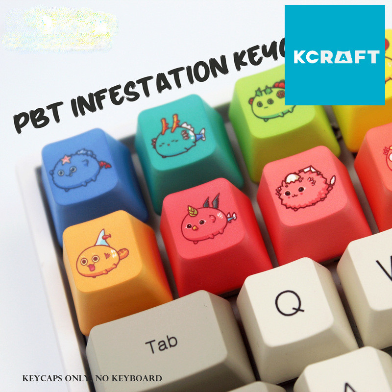 Keycap Axie PBT Dễ Thương Trang Trí Bàn Phím Cơ | KCAP - World of Keycaps