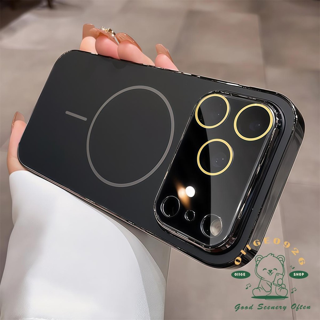 【 Ốp lưng iPhone17 】 Vỏ điện thoại từ tính nano mờ mạ iphone17 Pro Max 16 15 14 13 12 cho vỏ iPhone Vỏ mềm silicon TPU chống sốc