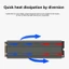 M.2 NVMe SSD Tản Nhiệt M.2 SSD Tản Nhiệt M2 2280 Đĩa Cứng Tản Nhiệt Nhôm Tản Nhiệt Dark-Gray