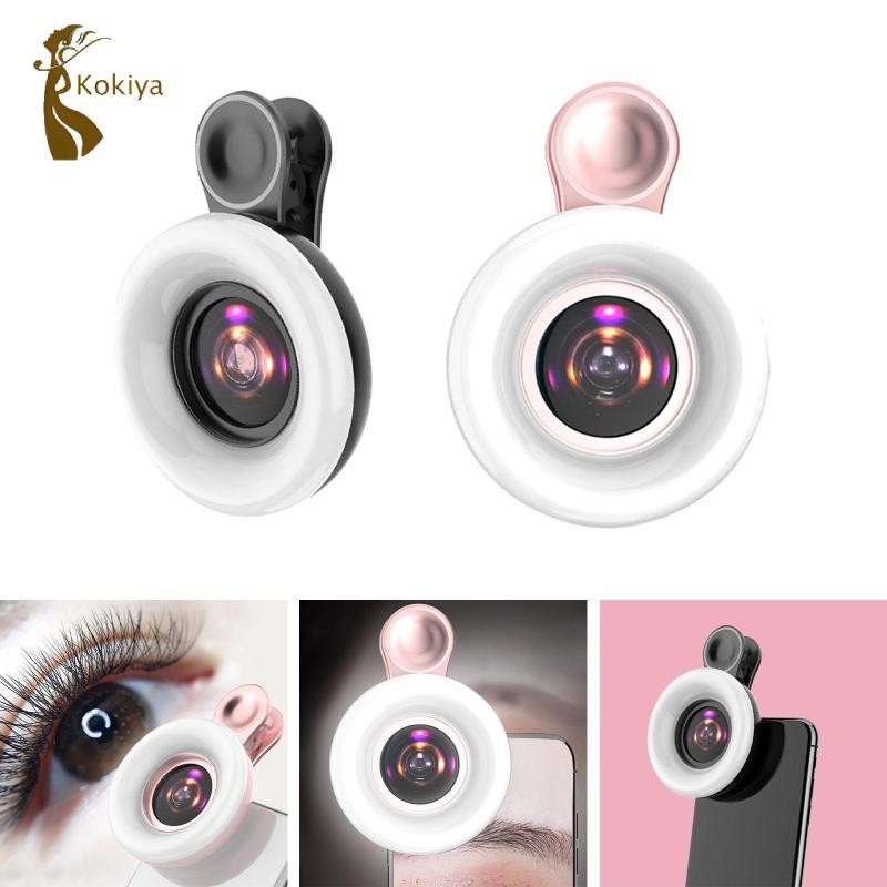 Kokiya Điện Thoại Di Động Lấp Đầy Ánh Sáng, Ống Kính 15x Đèn Chụp Hình Điện Thoại Dimming Rộng Để Làm Việc