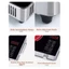 Bếp điện từ YRBWD, Nồi thủy tinh cường lực 2200W, Điều khiển cảm ứng nóng Làm nóng nhanh với 8 chức năng thực đơn thông minh Nồi gia đình Nhà bếp gia đình