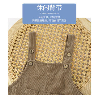 (0-2Yrs) Quần yếm vải nhung trẻ em - Quần Denim bỏ túi gấu mới mùa thu, Dungarees thường ngày & ngoài trời dễ thương cho bé trai và bé gái