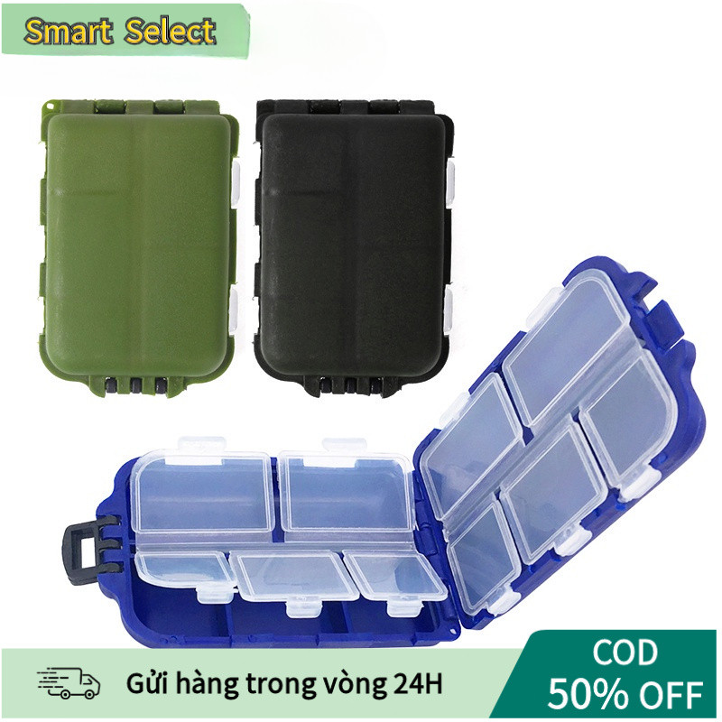 【COD】Hộp phụ kiện câu cá mini đa chức năng thời trang, thiết kế nhỏ gọn dễ mang theo, sắp xếp đồ nghề gọn gàng