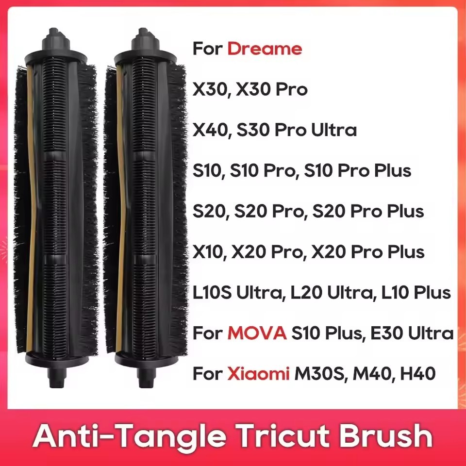 Bàn chải Dreame TriCut, Dành cho X40 Ultra / X30 Ultra / L20 Ultra / L10s Ultra Gen 2 D9 Max Gen2.. v.v.Model