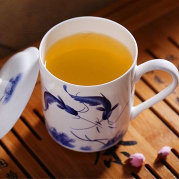 Jingdezhen Xương Trung Quốc Trà Cốc Có Nắp Hội Nghị Cốc Gốm Nước Văn Phòng Cốc Quà Tặng Cốc Phong Cách Jing RAVE