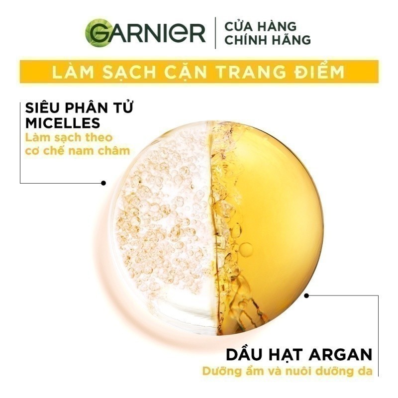 Bộ 2 Nước tẩy trang dành cho da dầu mụn & trang điểm Garnier Micellar Water (400mlX2)